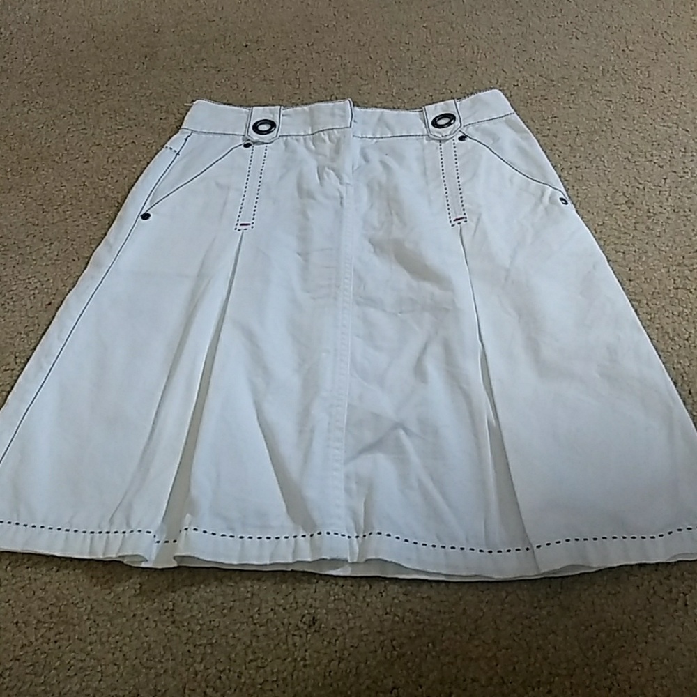 Cabi nautical skirt.  Pockets.